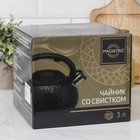 Чайник со свистком из нержавеющей стали Magistro Glow, 3 л, индукция, ручка soft-touch, цвет розовый - Фото 5