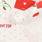 Бумага упаковочная крафтовая «Письма любви», 70 × 100 см - фото 9530107