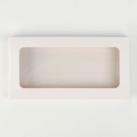 Коробка для шоколада, кондитерская упаковка, «С любовью», с окном, 17,3 х 8,8 х 1,5 см