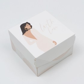 Коробка складная «С любовью», 12 × 8 × 12 см Ош