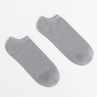 Носки мужские укороченные MINAKU цвет светло-серый, размер 40-41 (27 см) - фото 318749565