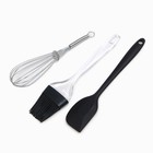 Кухонный набор подарочный Leaves: полотенце, варежка-прихватка, кисть, лопатка, венчик - Фото 2