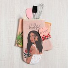 Кухонный набор подарочный Life is beautiful: полотенце, варежка-прихватка, кисть, лопатка, венчик - Фото 8