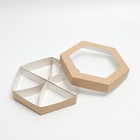 Коробка - менажница крафт, с окном, 6 ячеек, 23×4 см - Фото 3