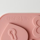 Форма для украшений Доляна «Амуры», силикон, 13 ячеек, 23×16,5×0,5 см, цвет светло-розовый - Фото 5