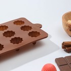 Форма для шоколада Доляна «Трюфели», силикон, 21×10×2,2 см, 15 ячеек, цвет коричневый - Фото 4