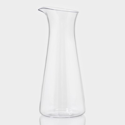 Кувшин-ваза для воды «Лара», 600 мл, 8.5×19.5 см, пластик, прозрачный
