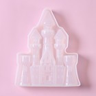 Молд Доляна «Сказочный замок», силикон, 15×12×2 см, цвет белый - Фото 3