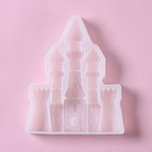 Молд Доляна «Сказочный замок», силикон, 15×12×2 см, цвет белый - Фото 6