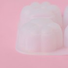 Молд для заливки Доляна «Лапки», силикон, 9.5×9×2.5 см, 4 ячейки 4×4 см, белый - Фото 5