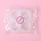 Молд для заливки Доляна «Лапки», силикон, 9.5×9×2.5 см, 4 ячейки 4×4 см, белый - Фото 7