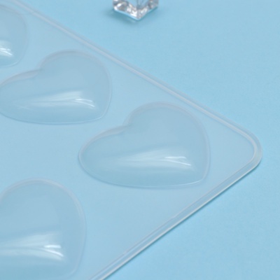 Форма для шоколада Доляна «Сердечки», силикон, 20×17.5×0.6 см, 9 ячеек (5.5×5 см)