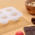 Форма силиконовая для украшений «Котики», 15,5×8,5×2 см, 8 ячеек (2,2×1,5 см), цвет прозрачный - фото 24285870