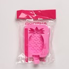 Форма для мороженого Доляна «Ананас», силикон, 14×7,5×2,5 см, цвет розовый - Фото 5