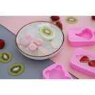 Форма для мороженого Доляна «Мишутка», силикон, 14×8×2.5 см, цвет розовый - Фото 9