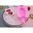 Форма для мороженого Доляна «Капкейк», силикон, 14×7,5×2,5 см, цвет розовый - фото 4342464