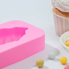 Форма для мороженого Доляна «Капкейк», силикон, 14×7,5×2,5 см, цвет розовый - Фото 3