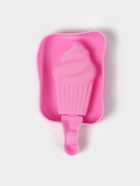 Форма для мороженого Доляна «Капкейк», силикон, 14×7.5×2.5 см, розовая - Фото 3