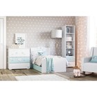 Комод Лилу, Птички, 820x460x816, Белый/Голубая эмаль - фото 120712420