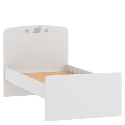 Кровать детская «Лилу. Слоники», 1642×882×900 мм, цвет белый/серая эмаль