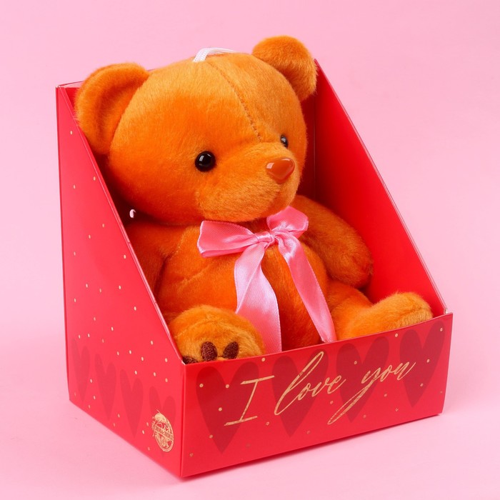 Мягкая игрушка I love you, медведь - фото 1907361497