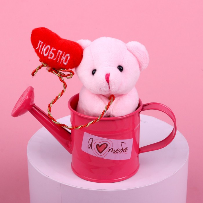 Мягкая игрушка «Я люблю тебя», медведь, цвета МИКС - фото 1905913875