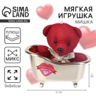 Мягкая игрушка Milo toys «В моём сердце только ты», медведь, МИКС - Фото 1