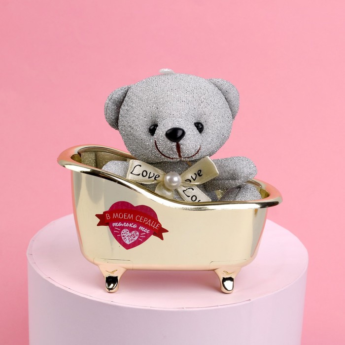 Мягкая игрушка «В моём сердце только ты», медведь, цвета МИКС - фото 1907361589
