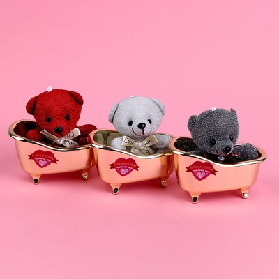 Мягкая игрушка Milo toys «В моём сердце только ты», медведь, МИКС