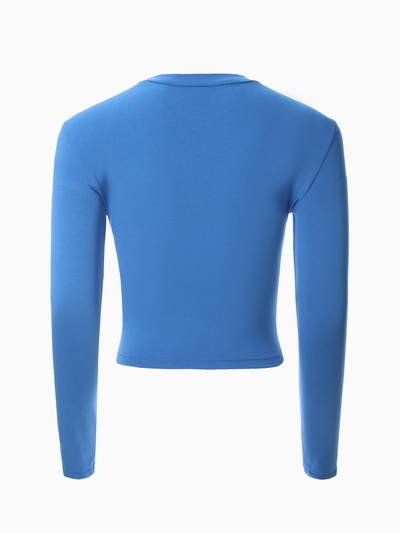 Лонгслив женский MINAKU: Basic line, электро, размер 42