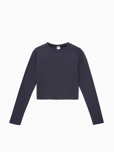 Лонгслив женский MINAKU: Basic line, графитовый, размер 42