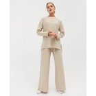 Костюм женский (джемпер, брюки) MINAKU: Casual Collection цвет бежевый, размер 48 (рост 170) 7559721 - фото 13700450