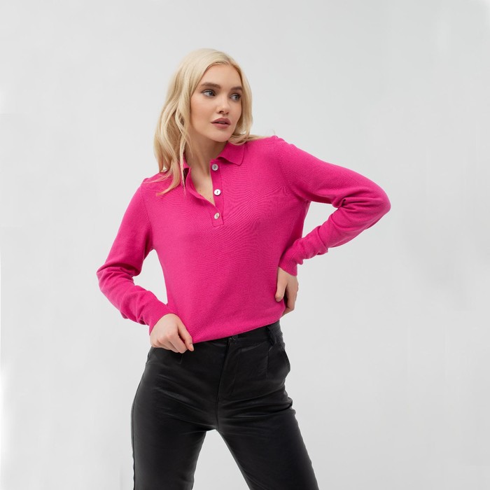 Джемпер поло женский MIST, размер 40-42, розовый