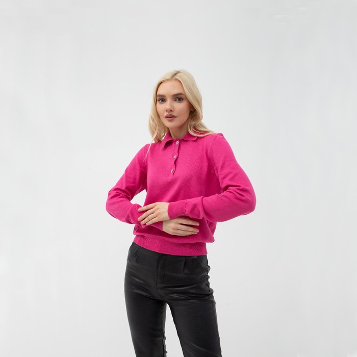 Джемпер поло MIST, р. 44-46, розовый 52549