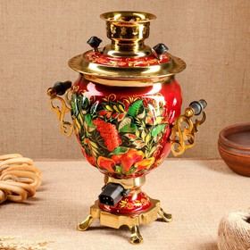 

Самовар №29 электрический, 3 л, с художественной росписью
