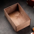 Коробка деревянная "Самый крутой" 20х30х12 см коричневый - Фото 4
