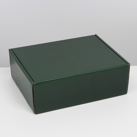 Коробка подарочная складная, упаковка, «Изумрудная», 27 х 21 х 9 см