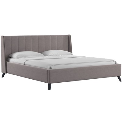 Кровать Мелисса, 1800х2000, ортопедическое осн+ПМ, Вивальди 5/Перламутрово-коричневый