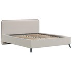 Кровать Миа, 1600х2000, ортопедическое осн+ПМ, Купер 17/Серо-Бежевый - Фото 2