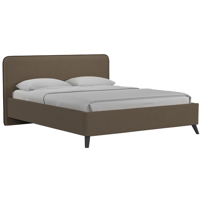 Кровать Миа, 1600х2000, ортопедическое осн+ПМ, Купер 29/ Ореховый коричневый - Фото 1