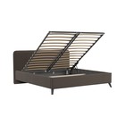 Кровать Миа, 1600х2000, ортопедическое осн+ПМ, Аватар 235/ Кофе - Фото 3