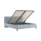 Кровать Миа, 1600х2000, ортопедическое осн+ПМ, Аватар 970/Стальной светло-серый - Фото 3