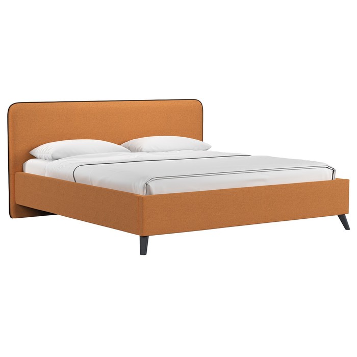 Кровать Миа, 1800х2000, ортопедическое осн+ПМ, Купер 12/Тыквенный - Фото 1