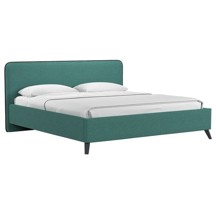 Кровать Миа, 1800х2000, ортопедическое осн+ПМ, Купер 16/ Изумрудный - Фото 1