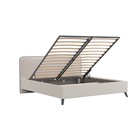 Кровать Миа, 1800х2000, ортопедическое осн+ПМ, Купер 17/Серо-Бежевый - Фото 3