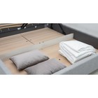 Кровать Миа, 1800х2000, ортопедическое осн+ПМ, Купер 18/Серый - Фото 6