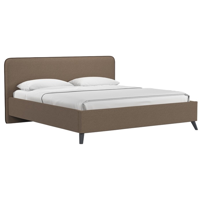 Кровать Миа, 1800х2000, ортопедическое осн+ПМ, Купер 29/ Ореховый коричневый - Фото 1