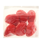 Сердце сувенирное на подвеске бархат (набор 6 шт) d=6 см, красный - Фото 2