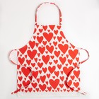 Кухонный набор Этель Red hearts, полотенце 40х73 см, прихватка 19х19 см, фартук 60х65 см - Фото 2