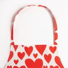 Кухонный набор Этель Red hearts, полотенце 40х73 см, прихватка 19х19 см, фартук 60х65 см - Фото 3